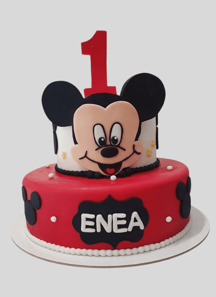 Elegant Micky Mouse Cake