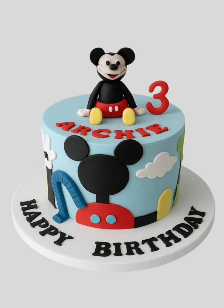 Radiant Micky Mouse Cake