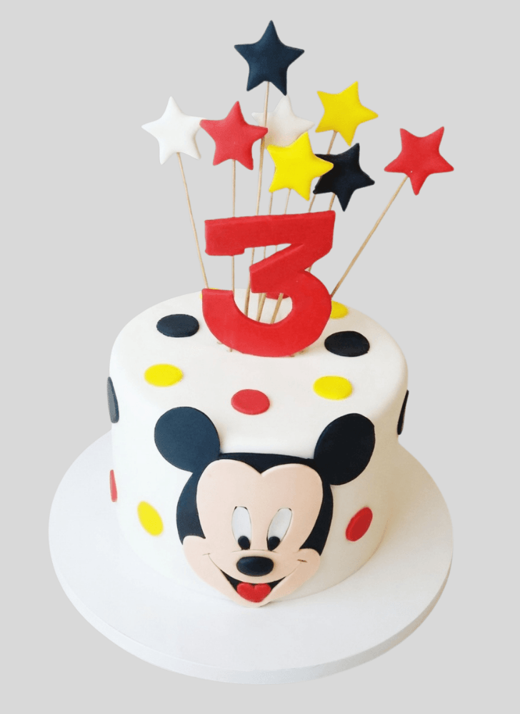 Wonderful Micky Mouse Cake Design