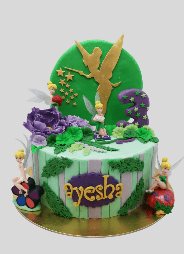 Classy Tinker Bell Cake