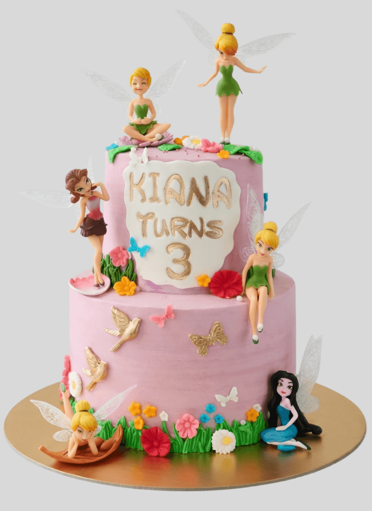 Enticing Tinker Bell Cake