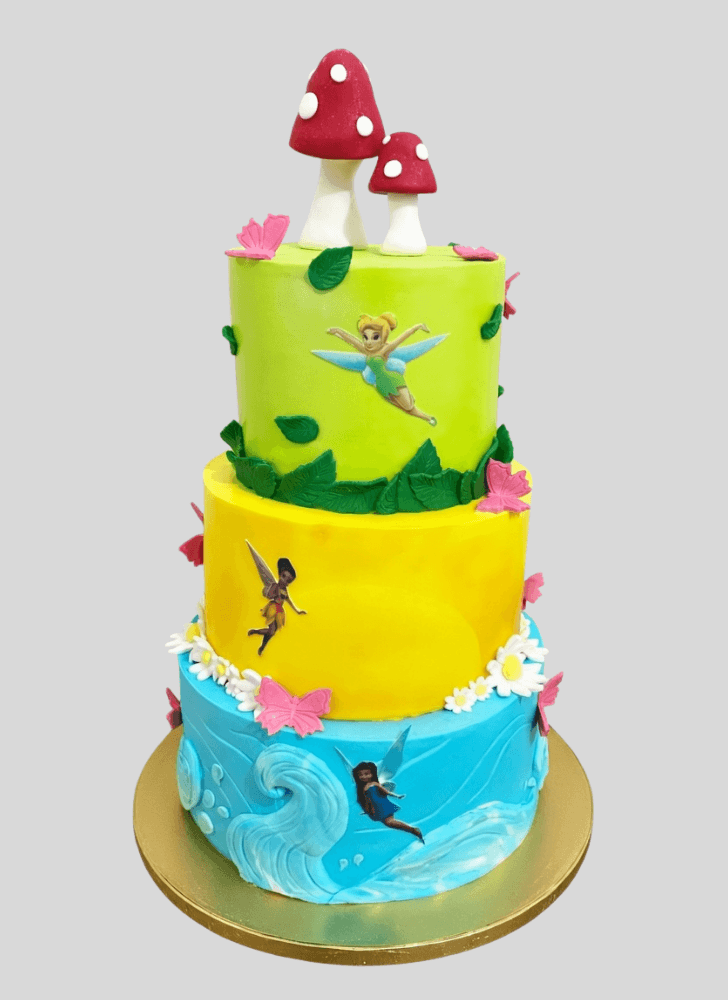 Inviting Tinker Bell Cake