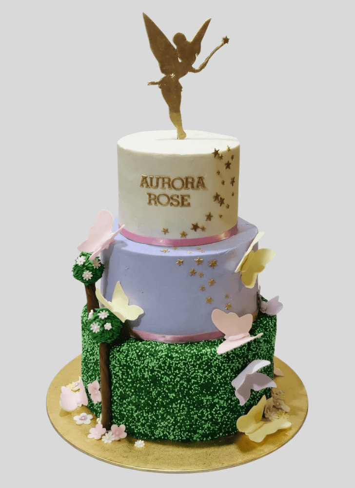 Pleasing Tinker Bell Cake