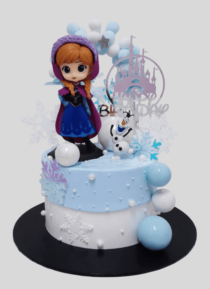 Bewitching Disneys Anna Cake