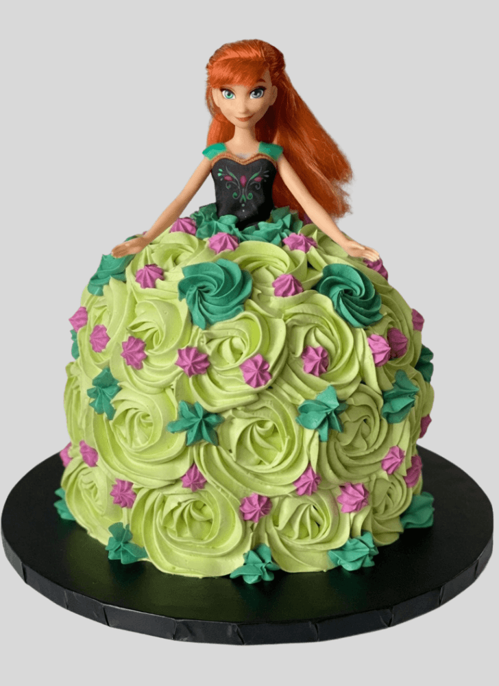 Dazzling Disneys Anna Cake
