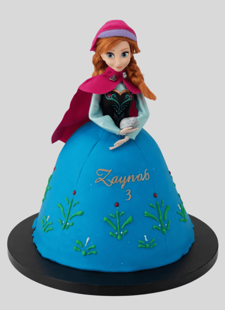 Exquisite Disneys Anna Cake