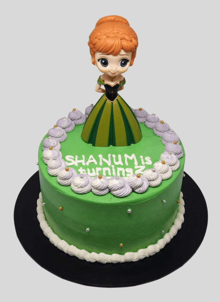Fascinating Disneys Anna Cake