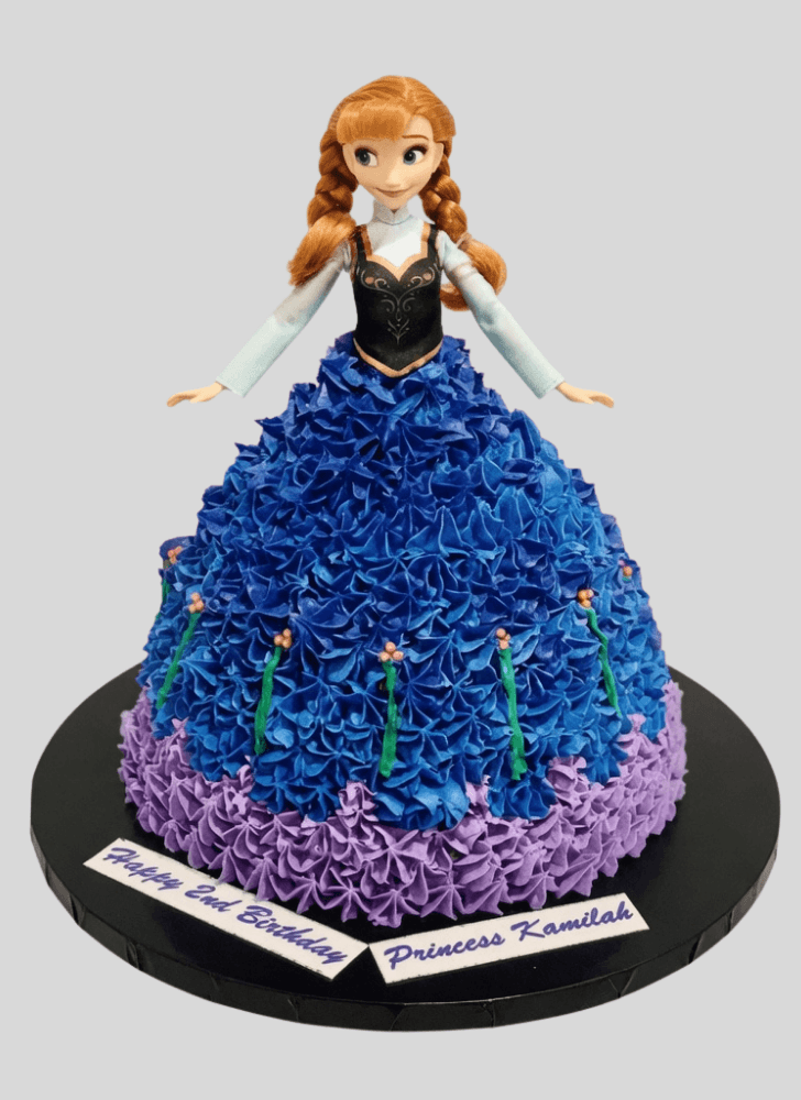 Lovely Disneys Anna Cake Design
