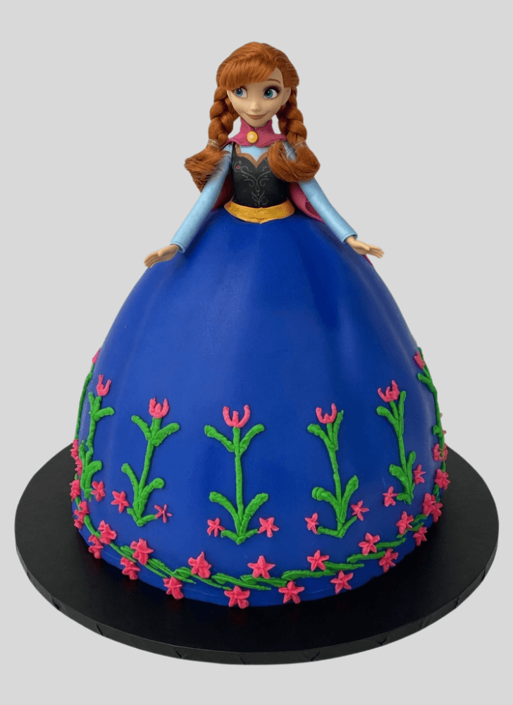 Refined Disneys Anna Cake