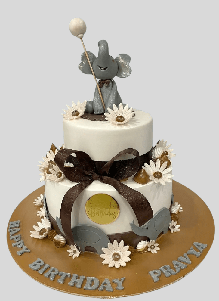 Delicate Elephant Cake