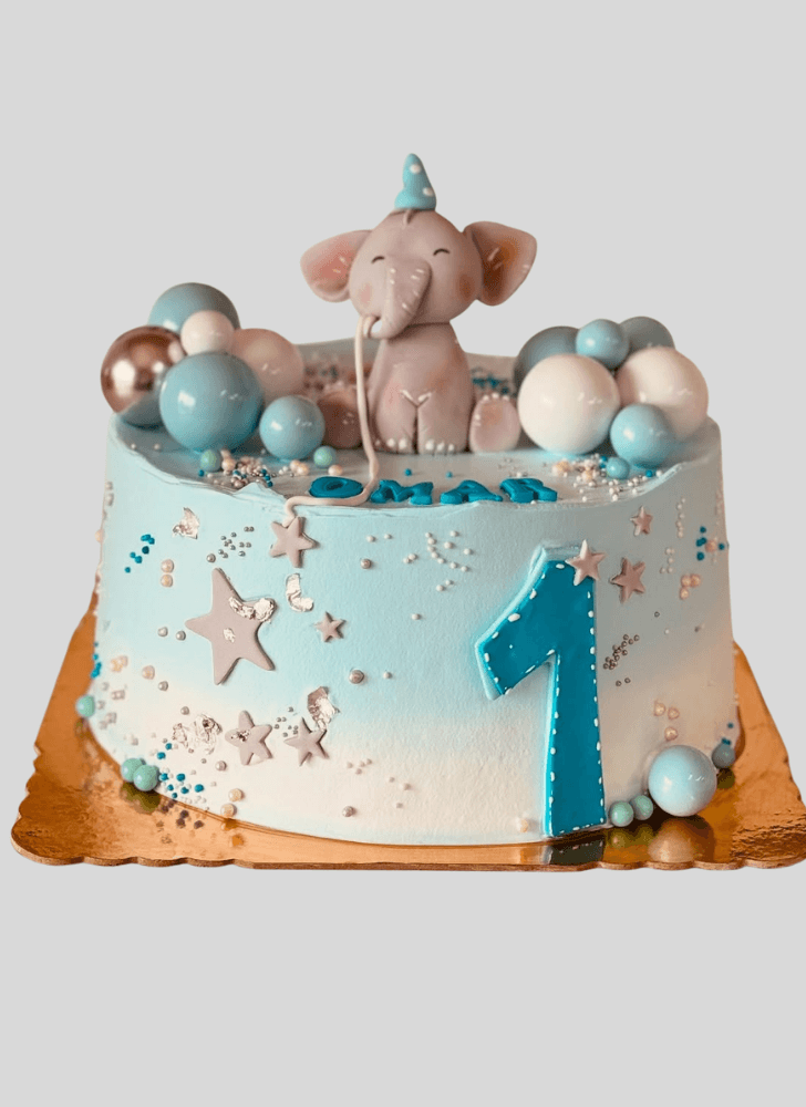 Graceful Elephant Cake