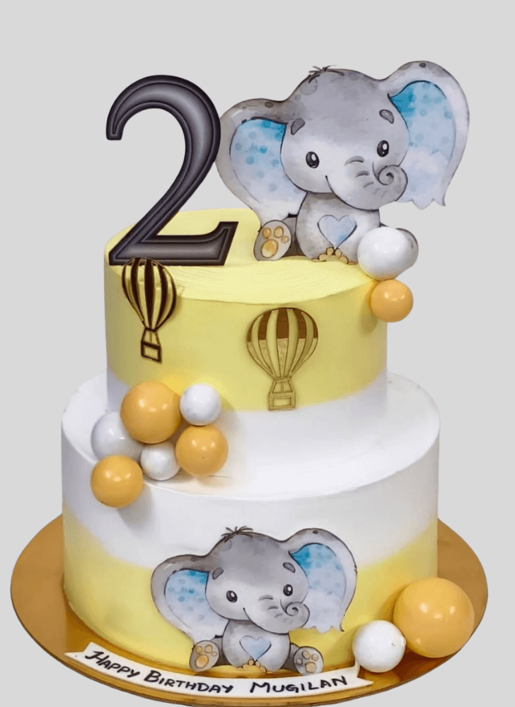 Inviting Elephant Cake