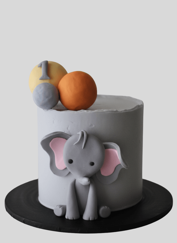 Resplendent Elephant Cake