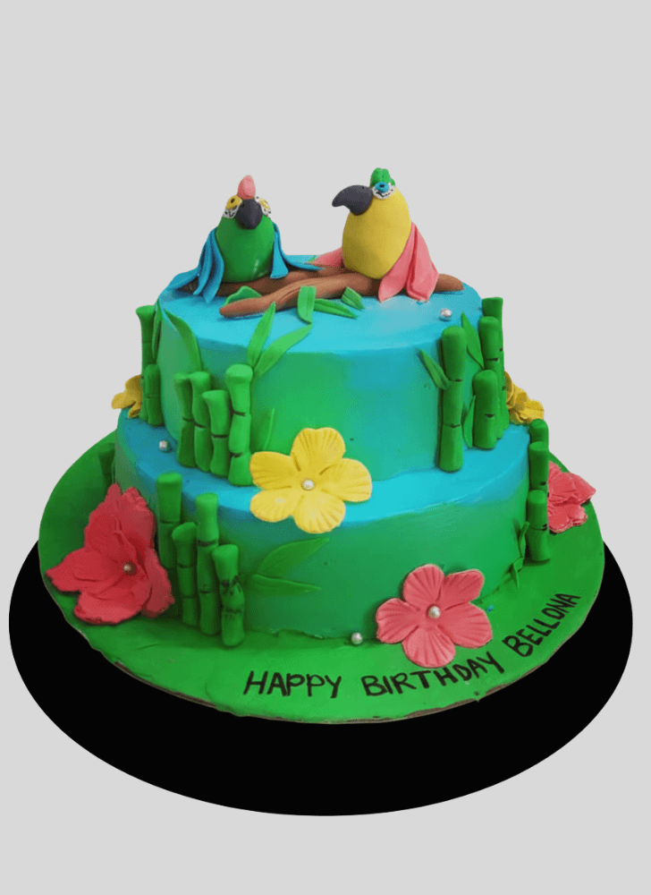 Charming Parrot Cake