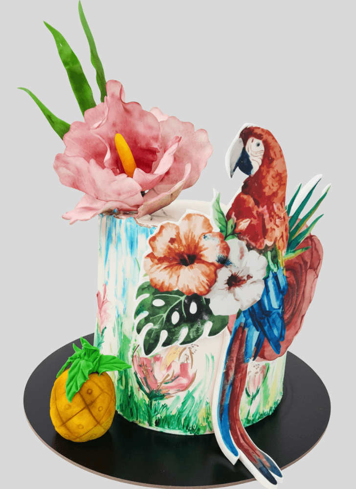 Elegant Parrot Cake