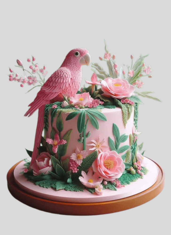 Radiant Parrot Cake