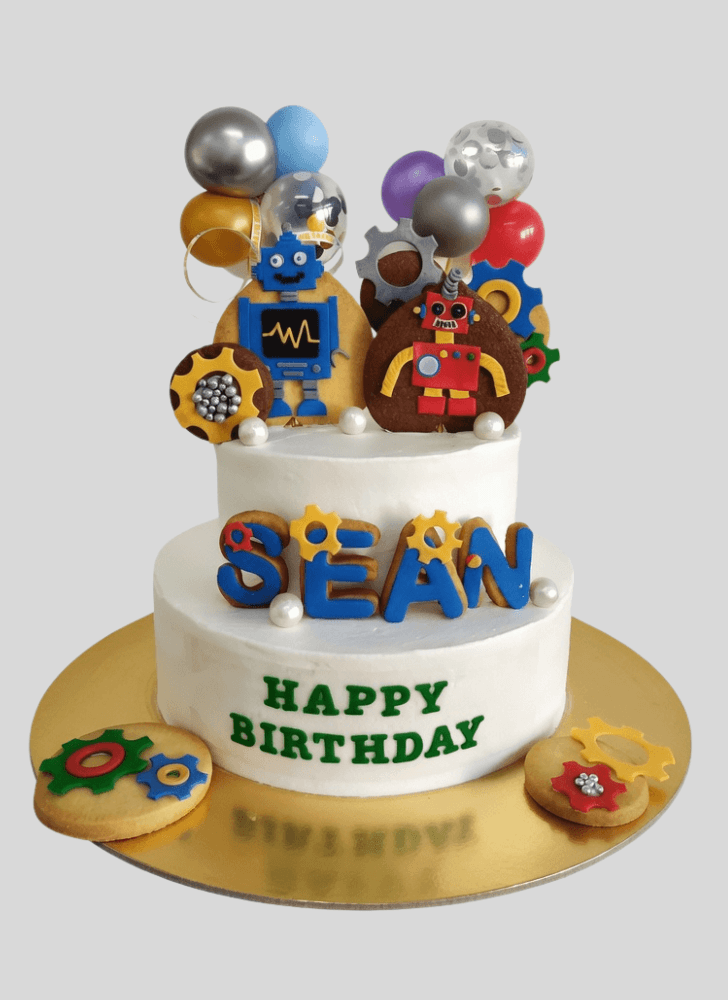 Classy Robots Cake