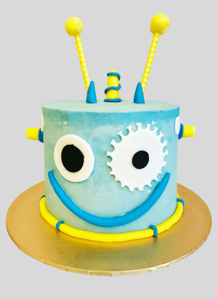 Cute Robots Cake