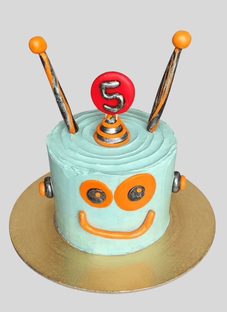 Delightful Robots Cake