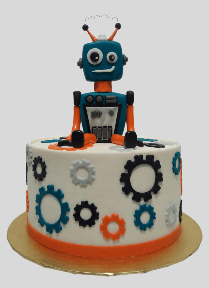 Elegant Robots Cake
