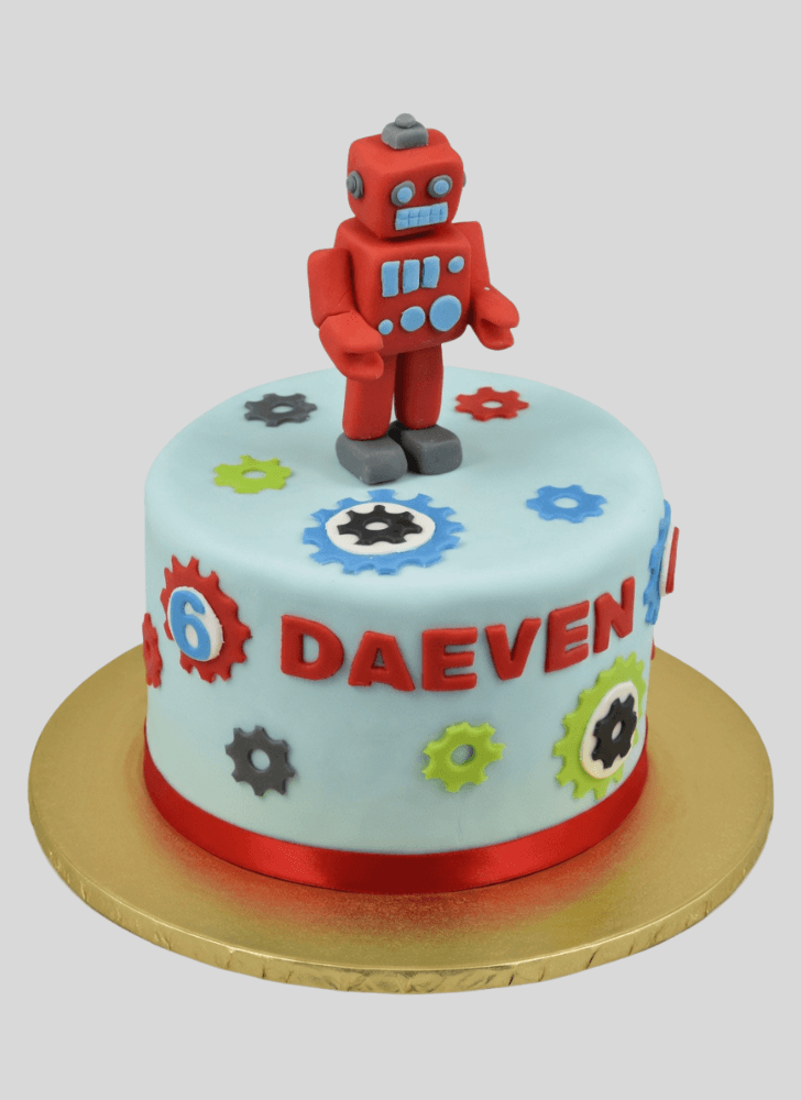 Excellent Robots Cake