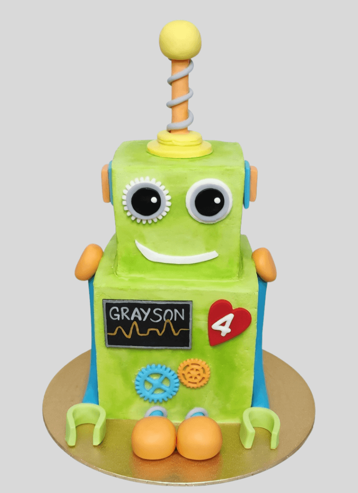Exquisite Robots Cake
