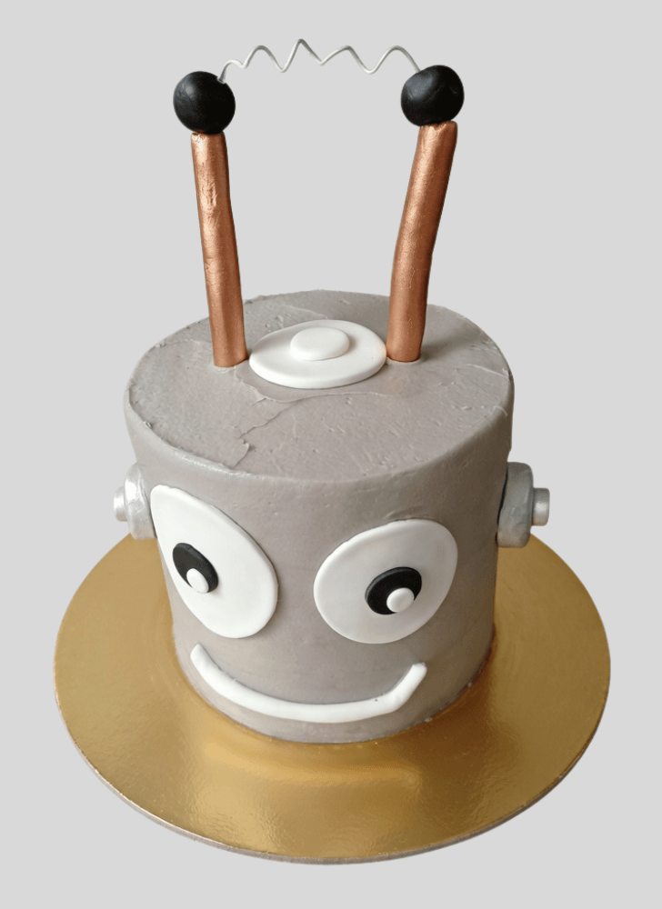 Pretty Robots Cake