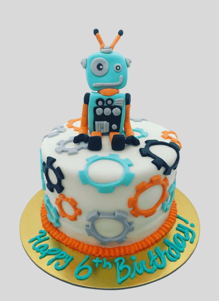 Shapely Robots Cake