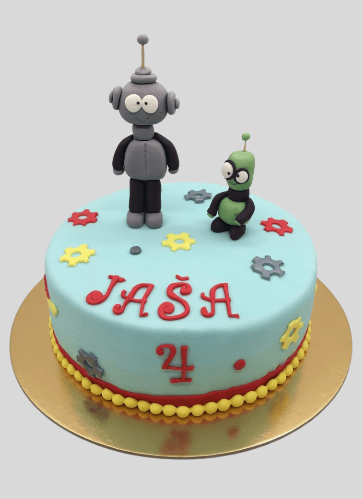 Slightly Robots Cake