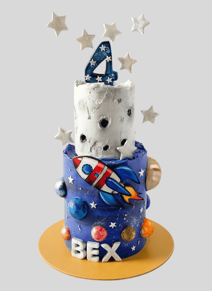 Wonderful Rocket Cake Design