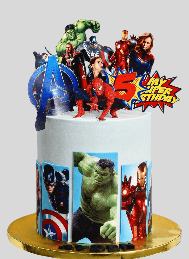 Charming Avengers Cake