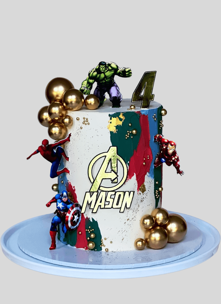 Enticing Avengers Cake