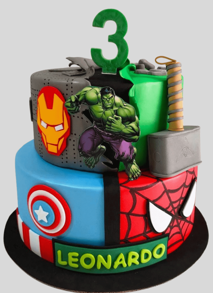 Fine Avengers Cake
