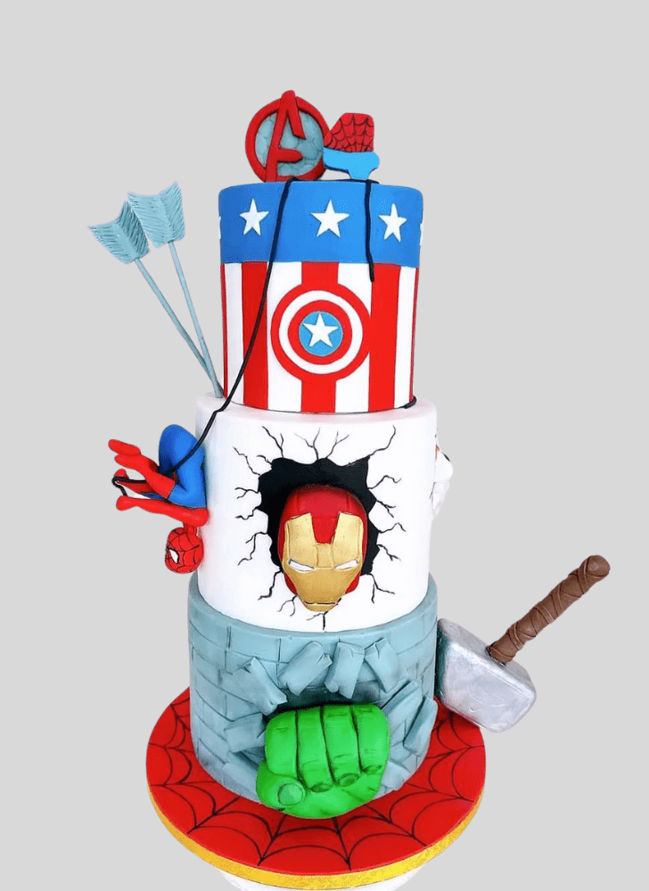 Handsome Avengers Cake