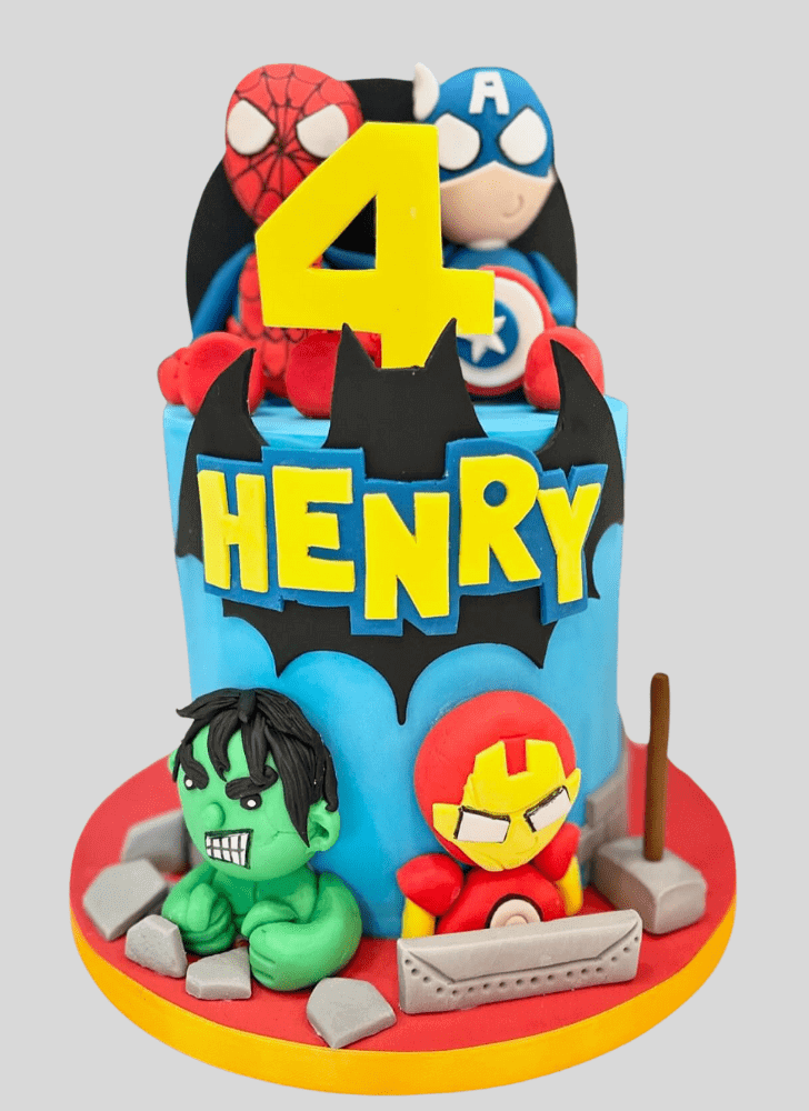 Shapely Avengers Cake