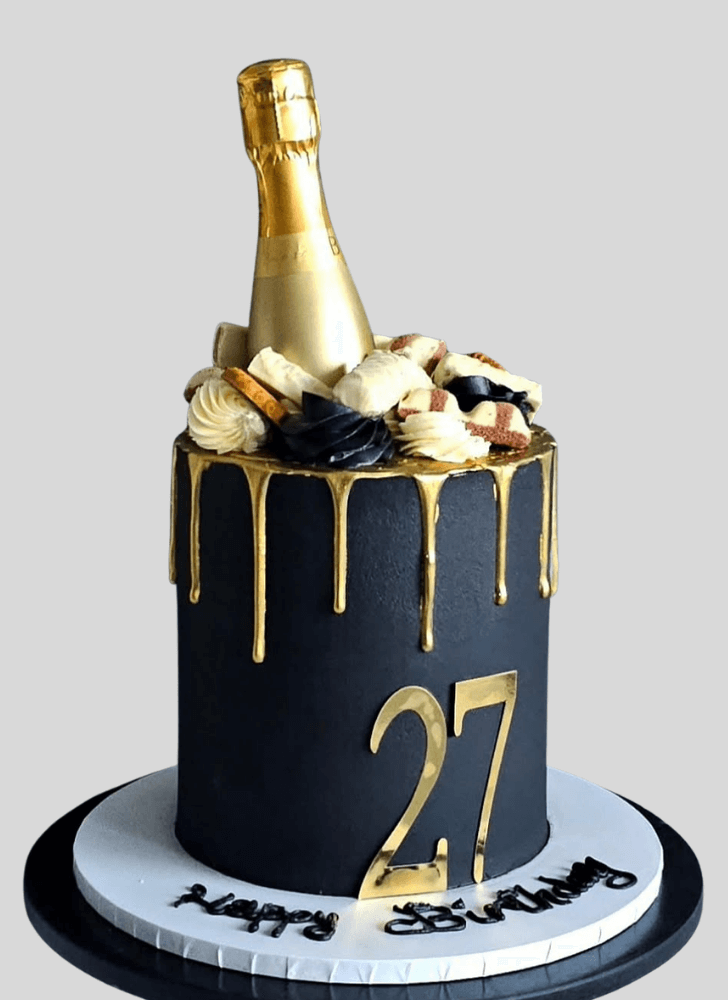 Lovely Bottle Cake Design