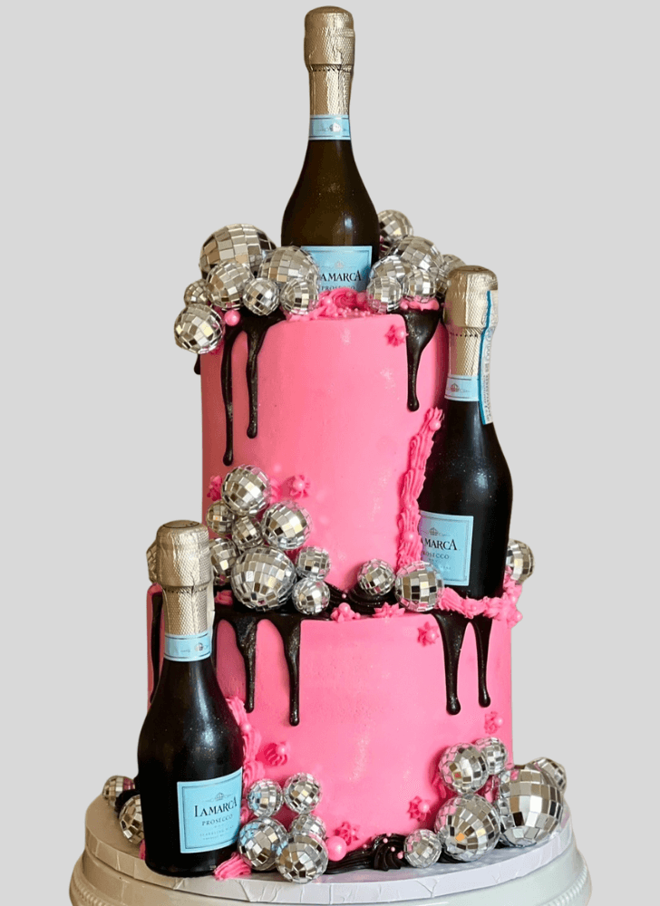Pretty Bottle Cake