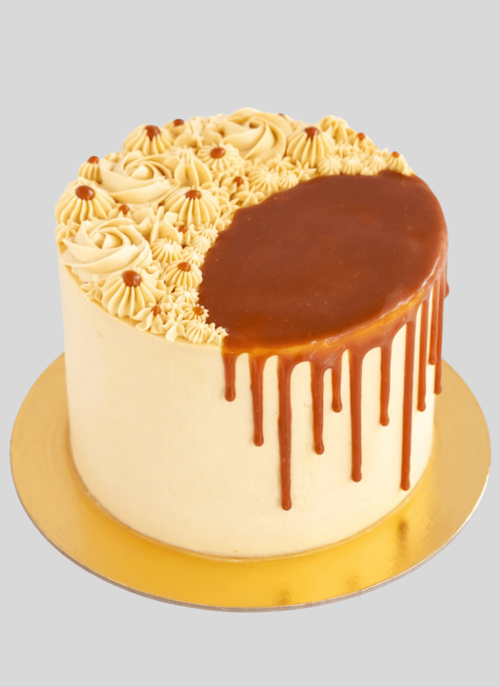 Lovely Caramel Cake Design