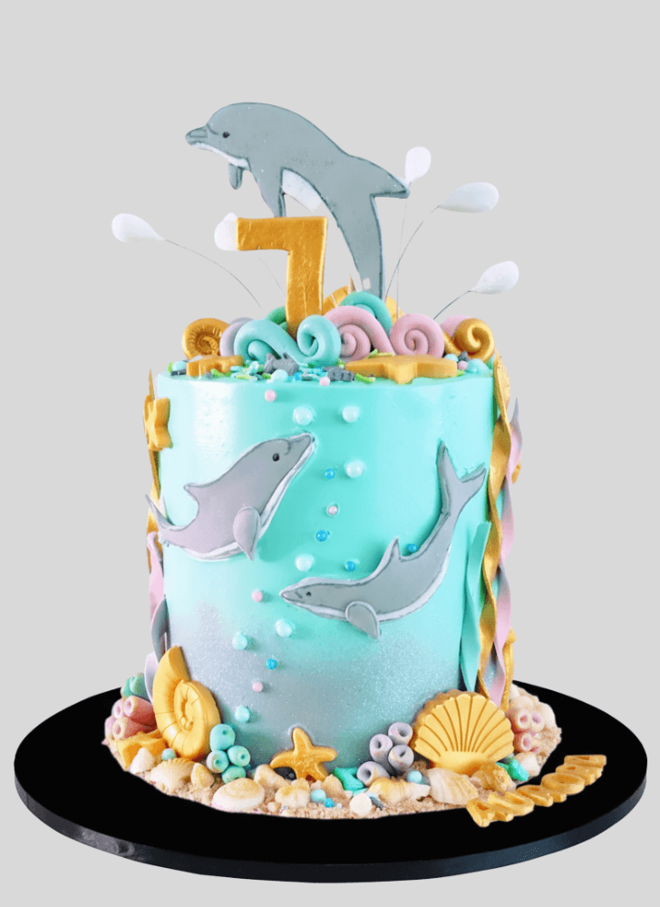 Alluring Dolphin Cake