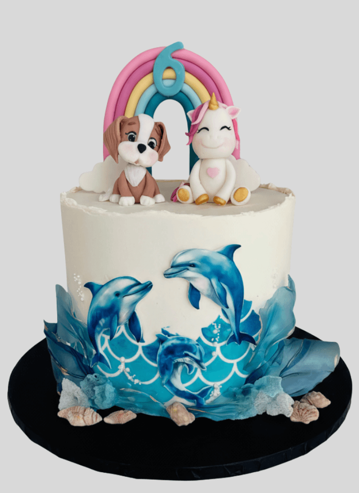 Captivating Dolphin Cake