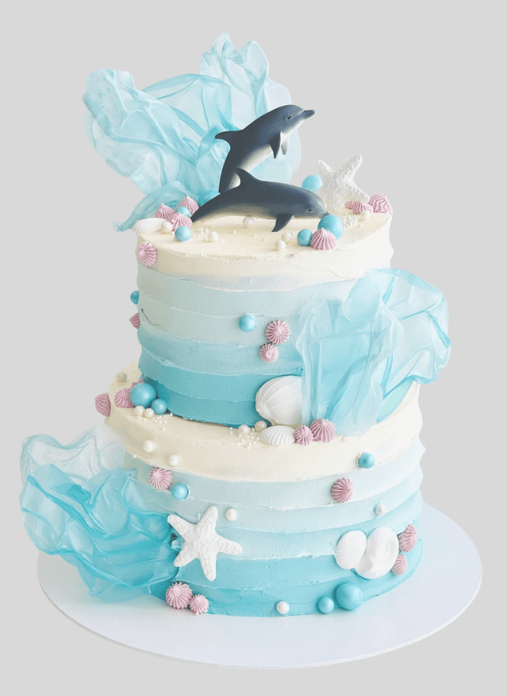 Charming Dolphin Cake
