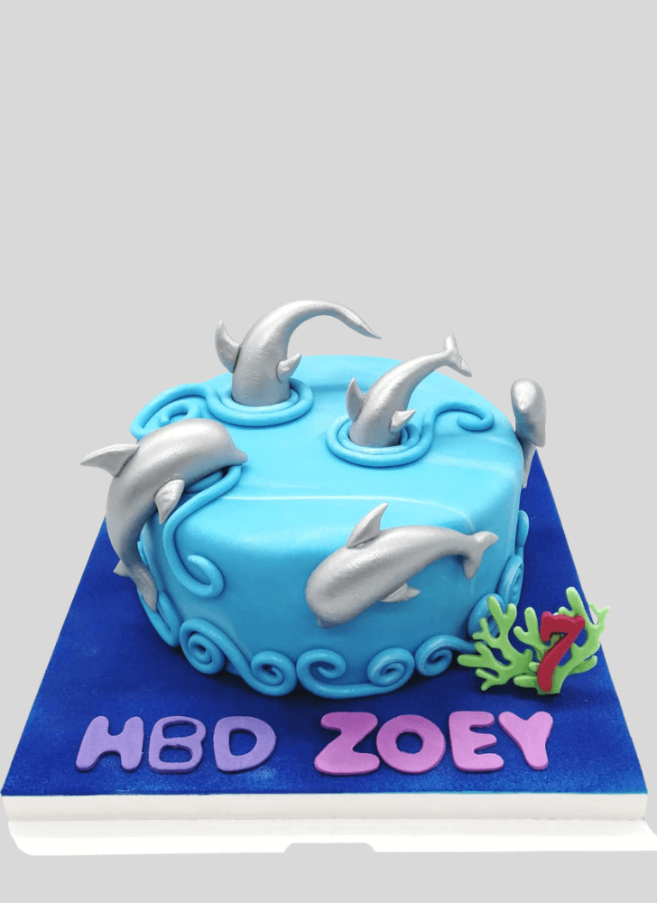 Comely Dolphin Cake