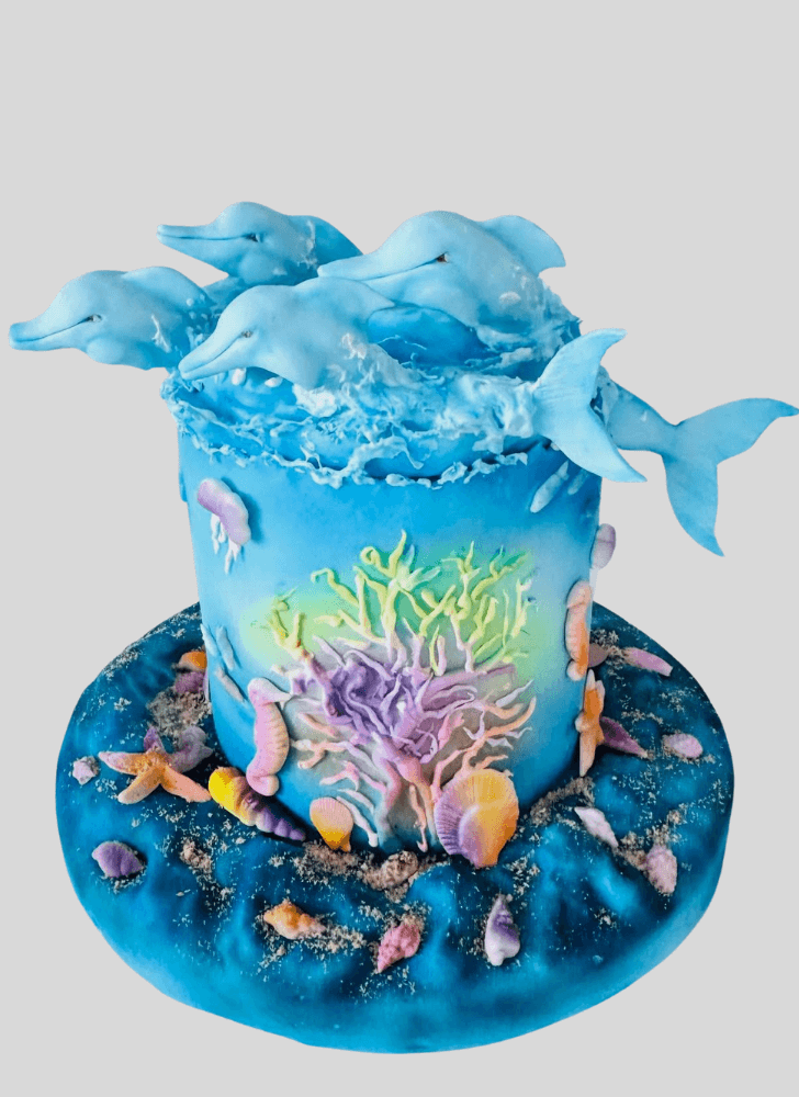 Cute Dolphin Cake
