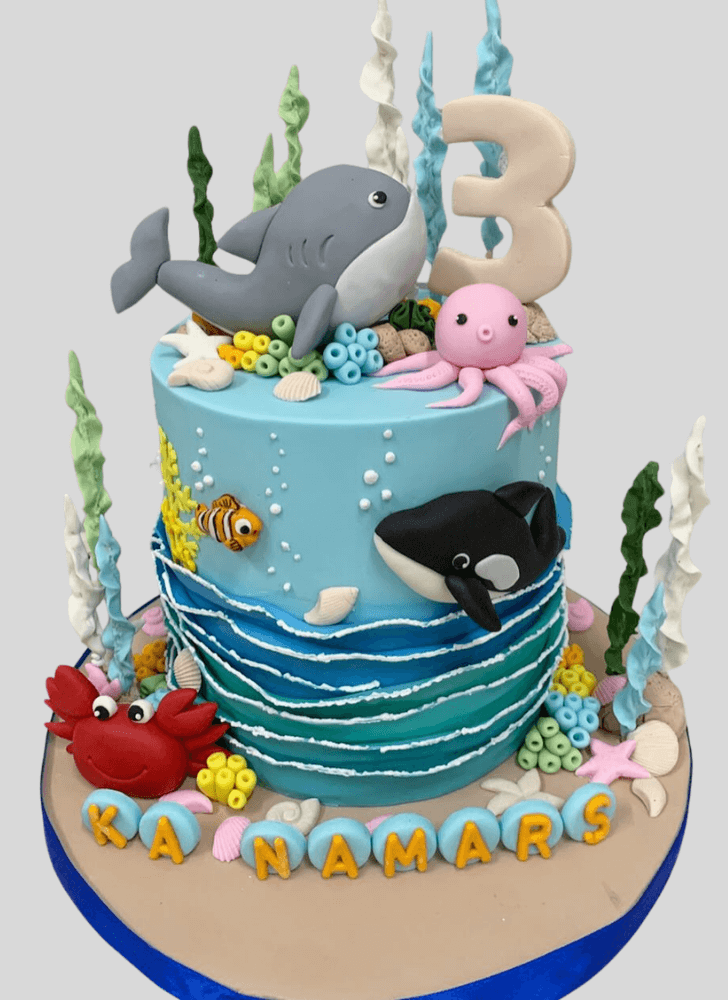 Delicate Dolphin Cake