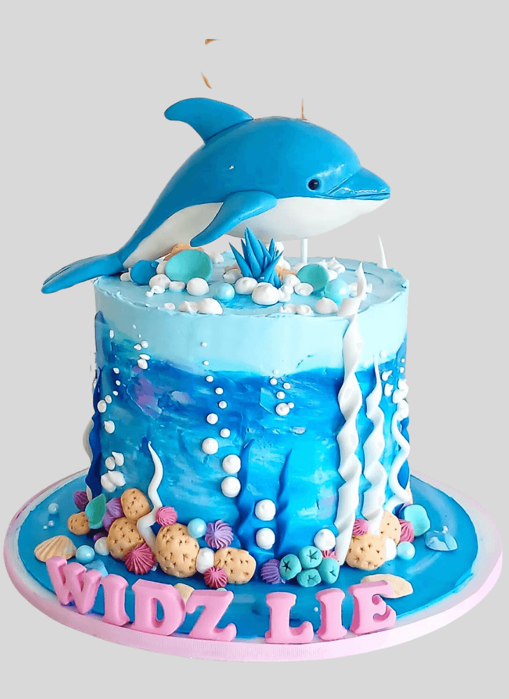 Elegant Dolphin Cake