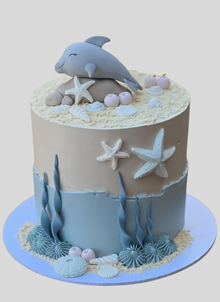 Enthralling Dolphin Cake