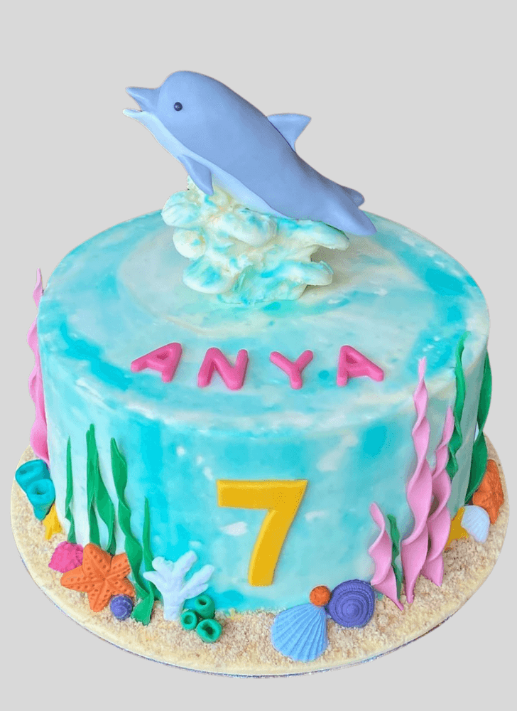 Enticing Dolphin Cake