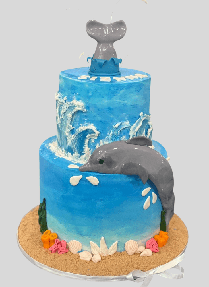 Exquisite Dolphin Cake