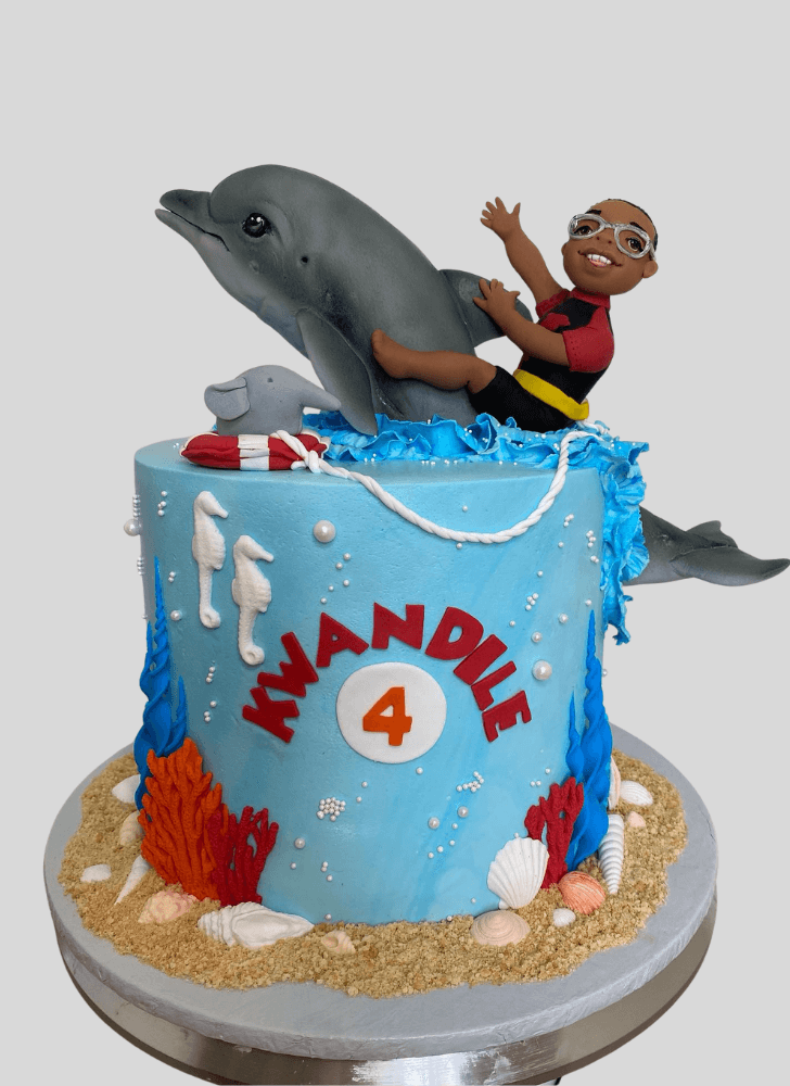 Inviting Dolphin Cake