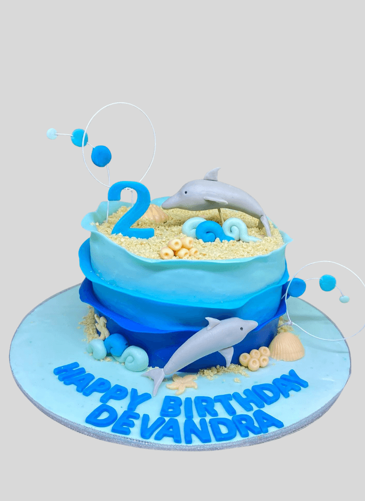 Lovely Dolphin Cake Design